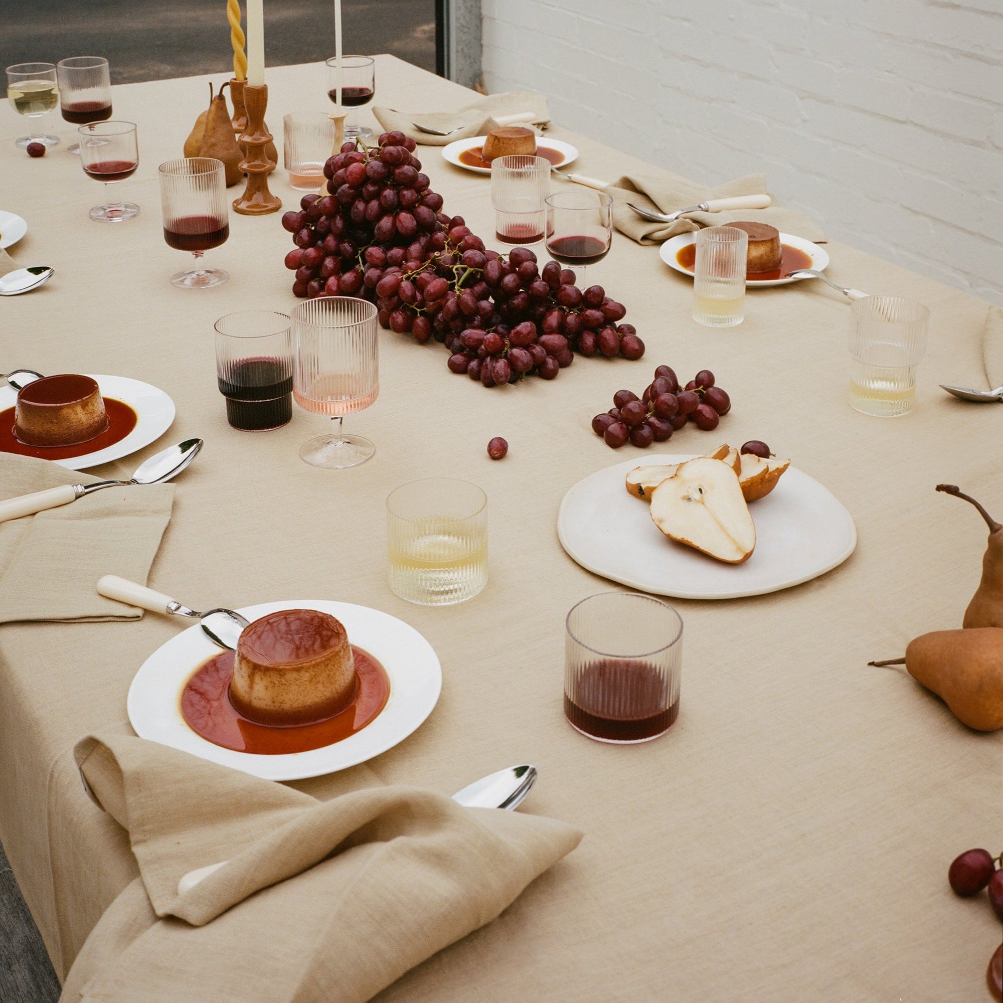 Linen Tablecloth - Sandy Beige