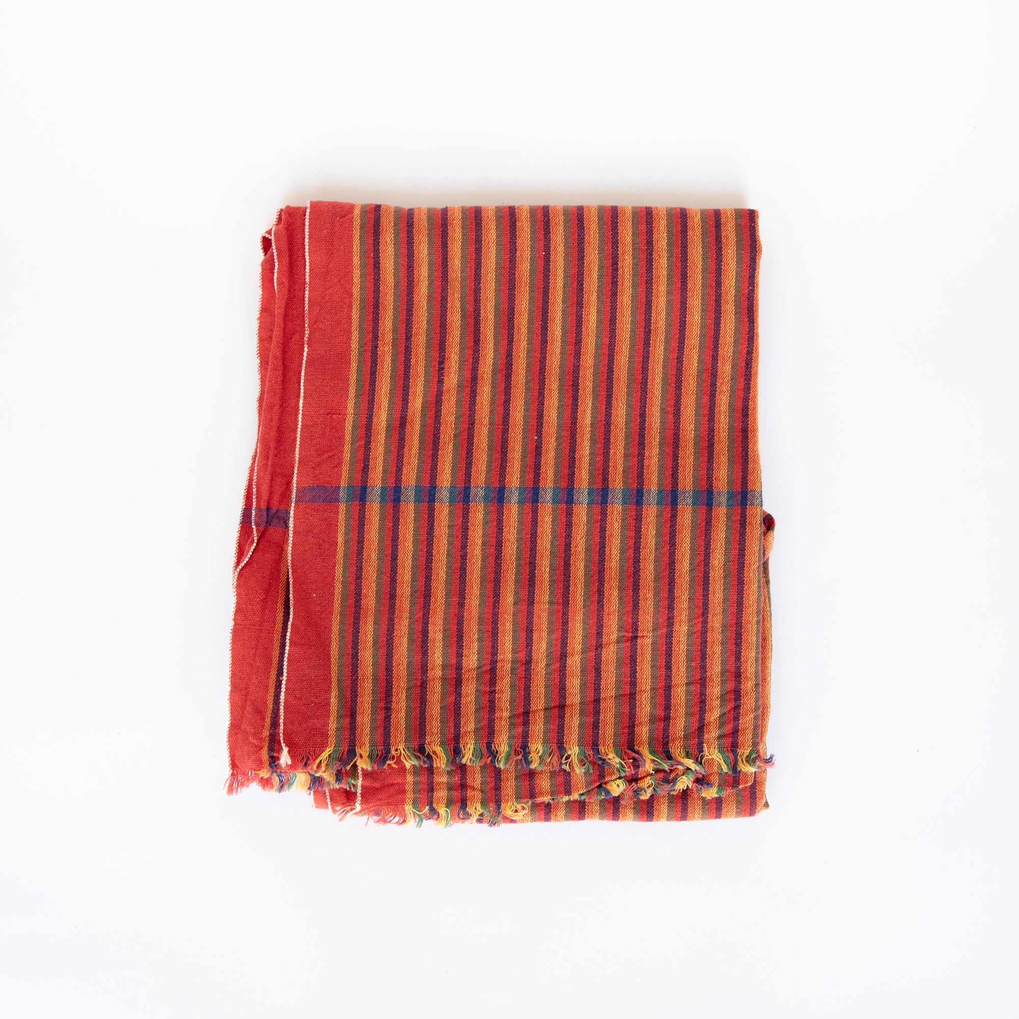 Soft Stripe Towel - Red