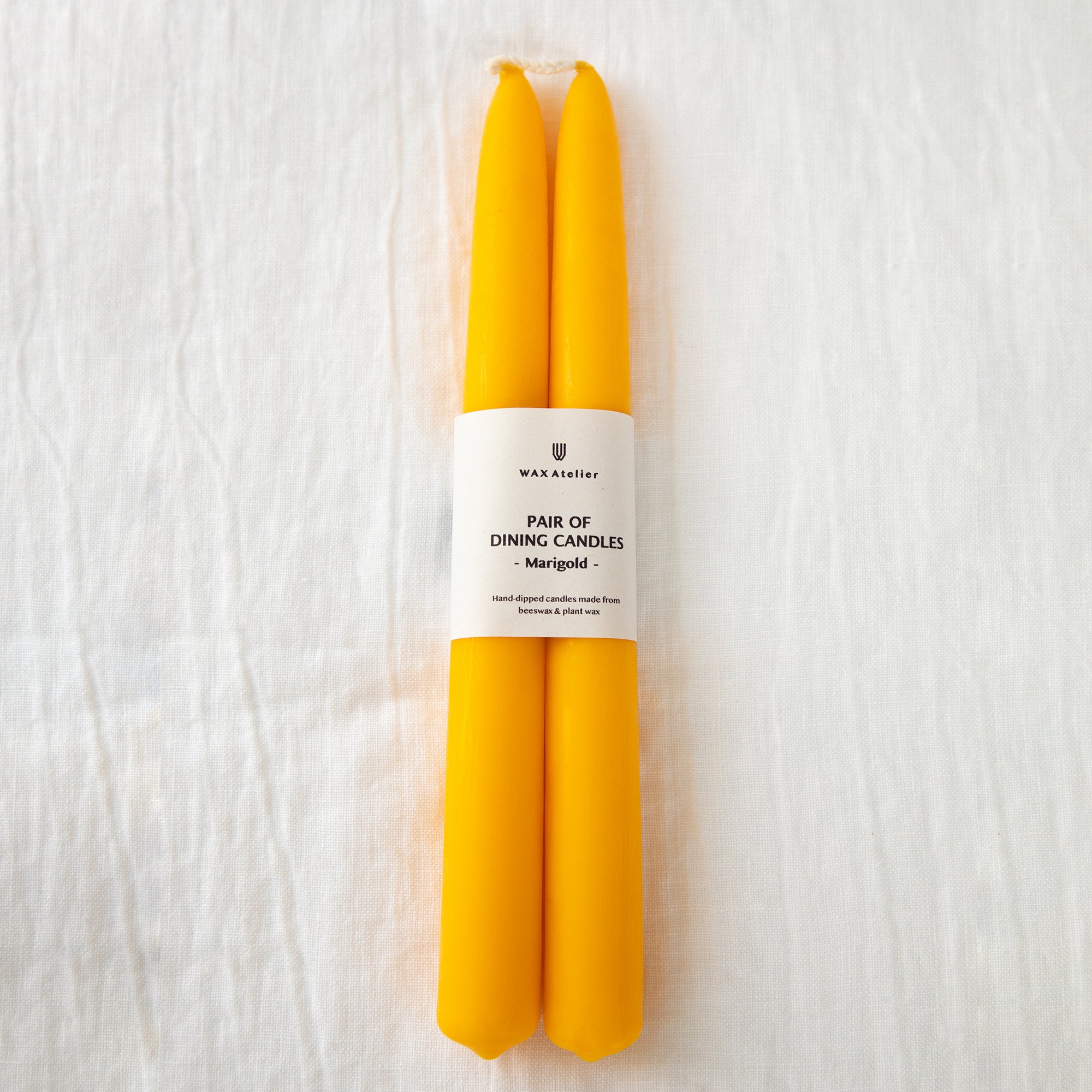 Wax Atelier Dining Candle Pair - Marigold
