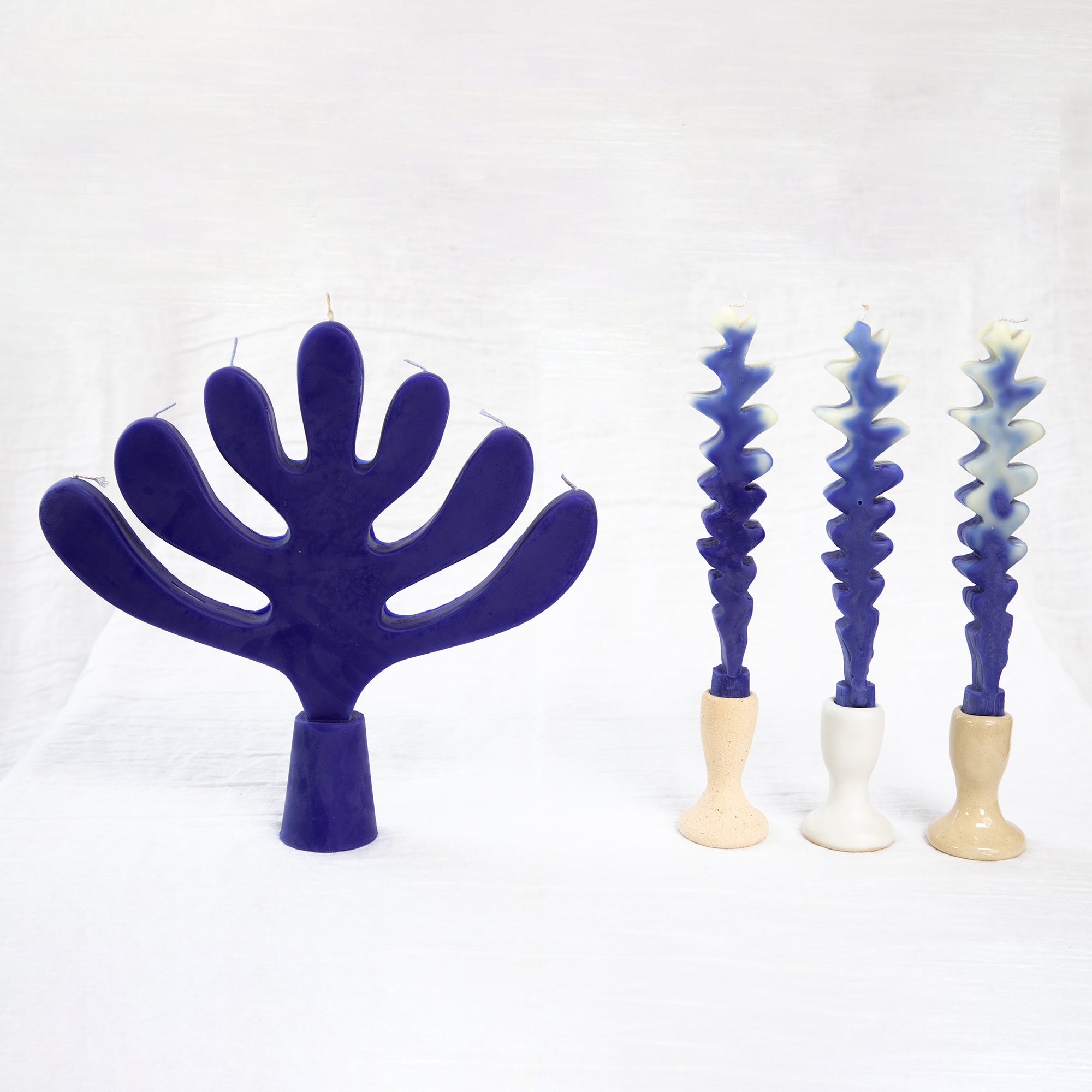 Tree of Light Candle - Klein Blue