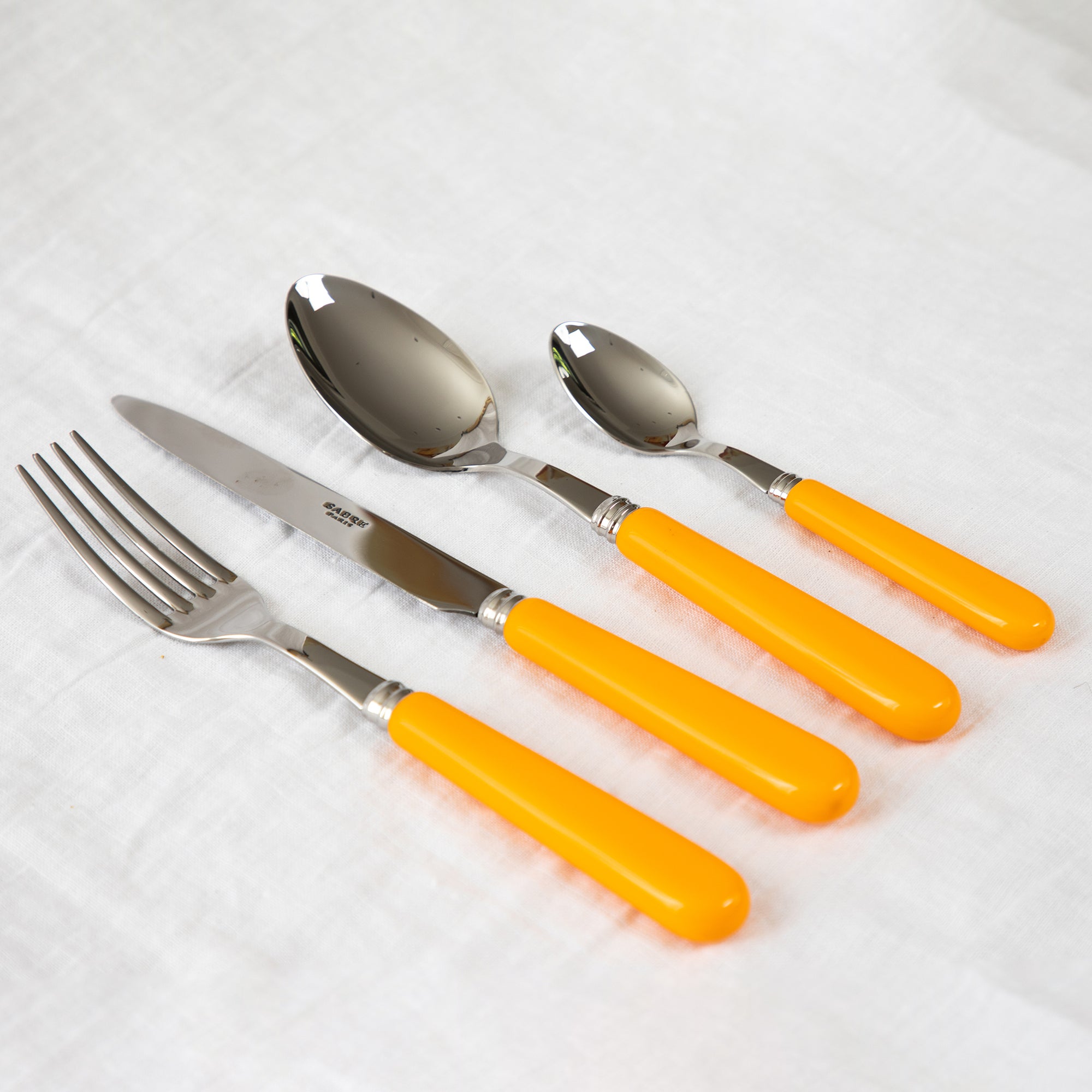 POP Cutlery 4 Pc Set - Yellow Orange