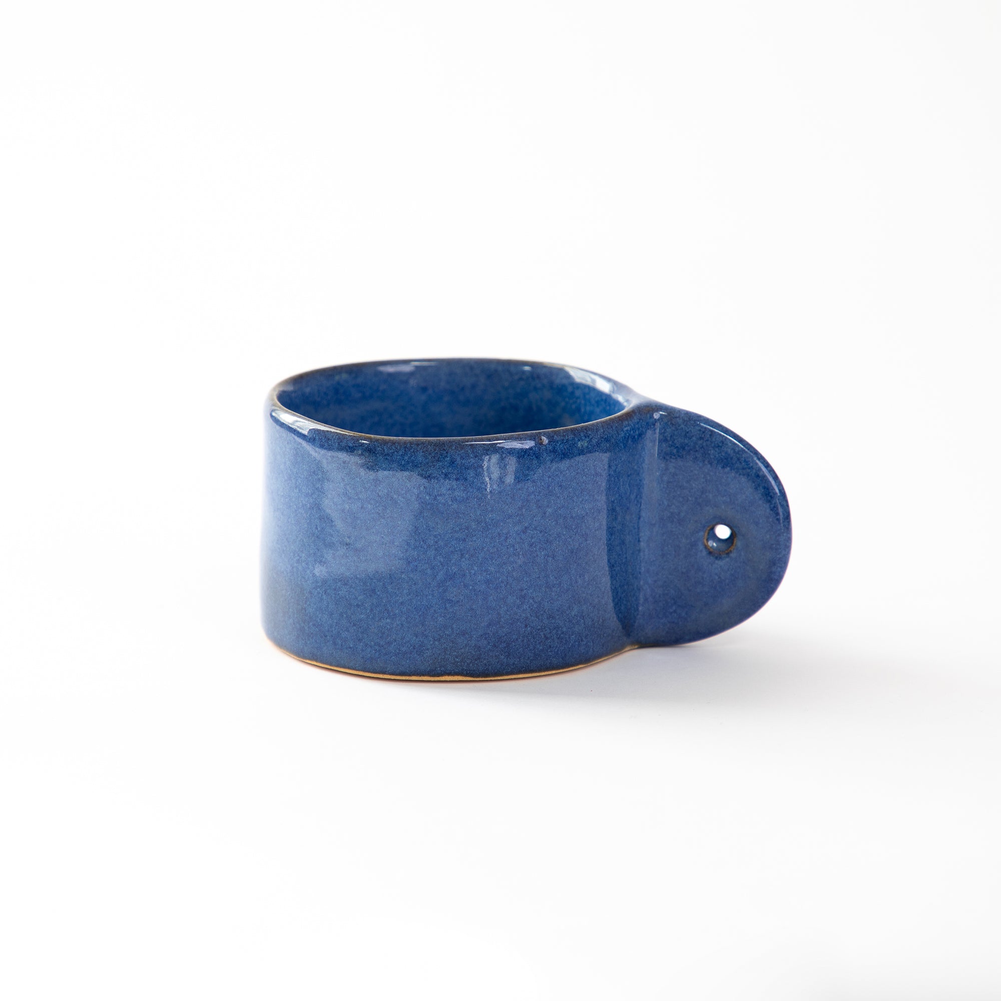 Jade Paton Circular Handle Blue Mug