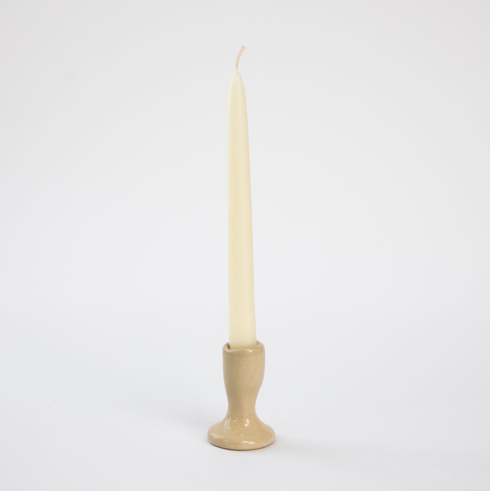 Jade Paton Candle Holders - Light Beige