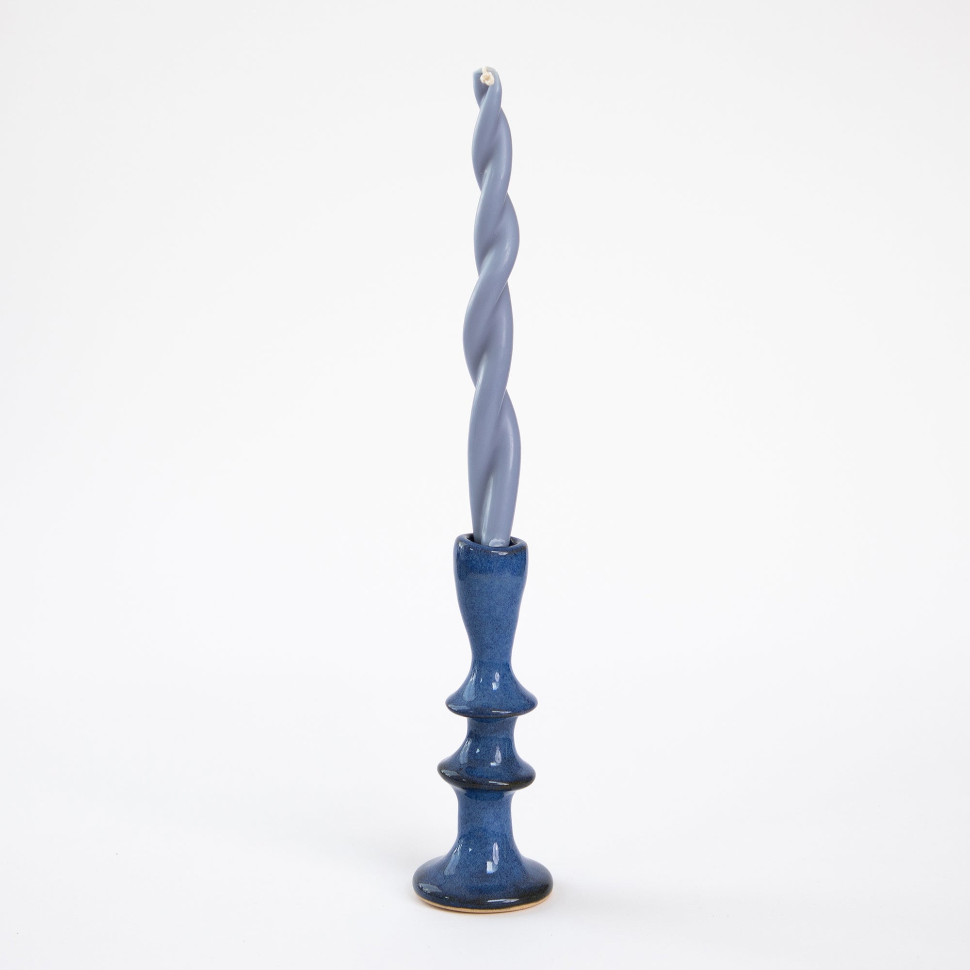 Jade Paton Candle Holders - Blue