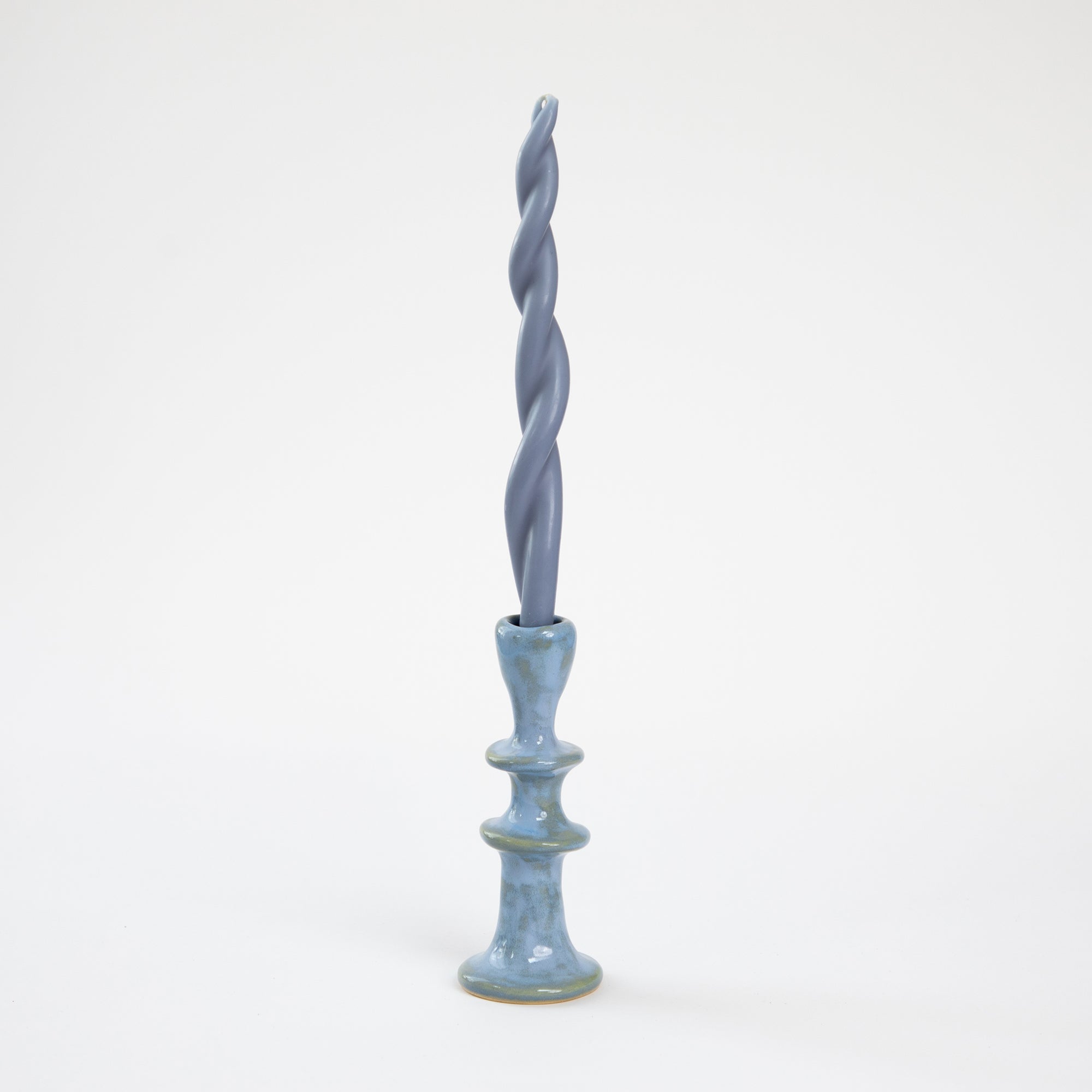 Jade Paton Candle Holders - Light Blue