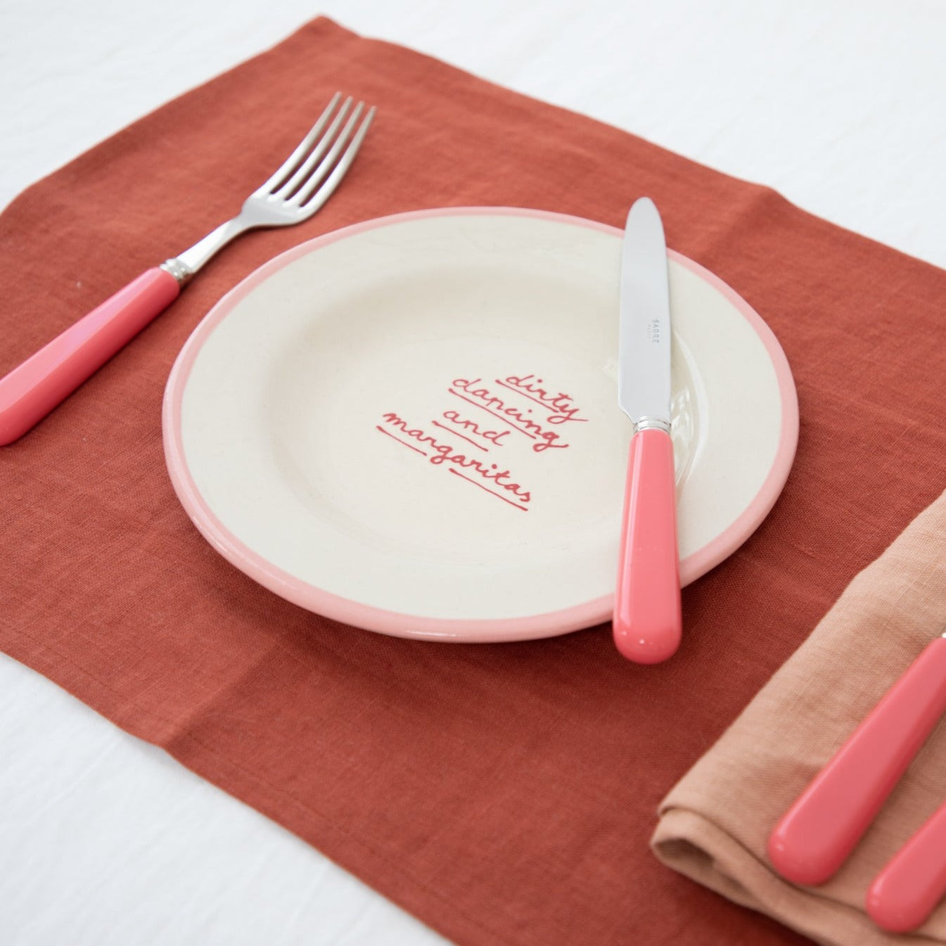Linen Placemat - Clay (set of 2)
