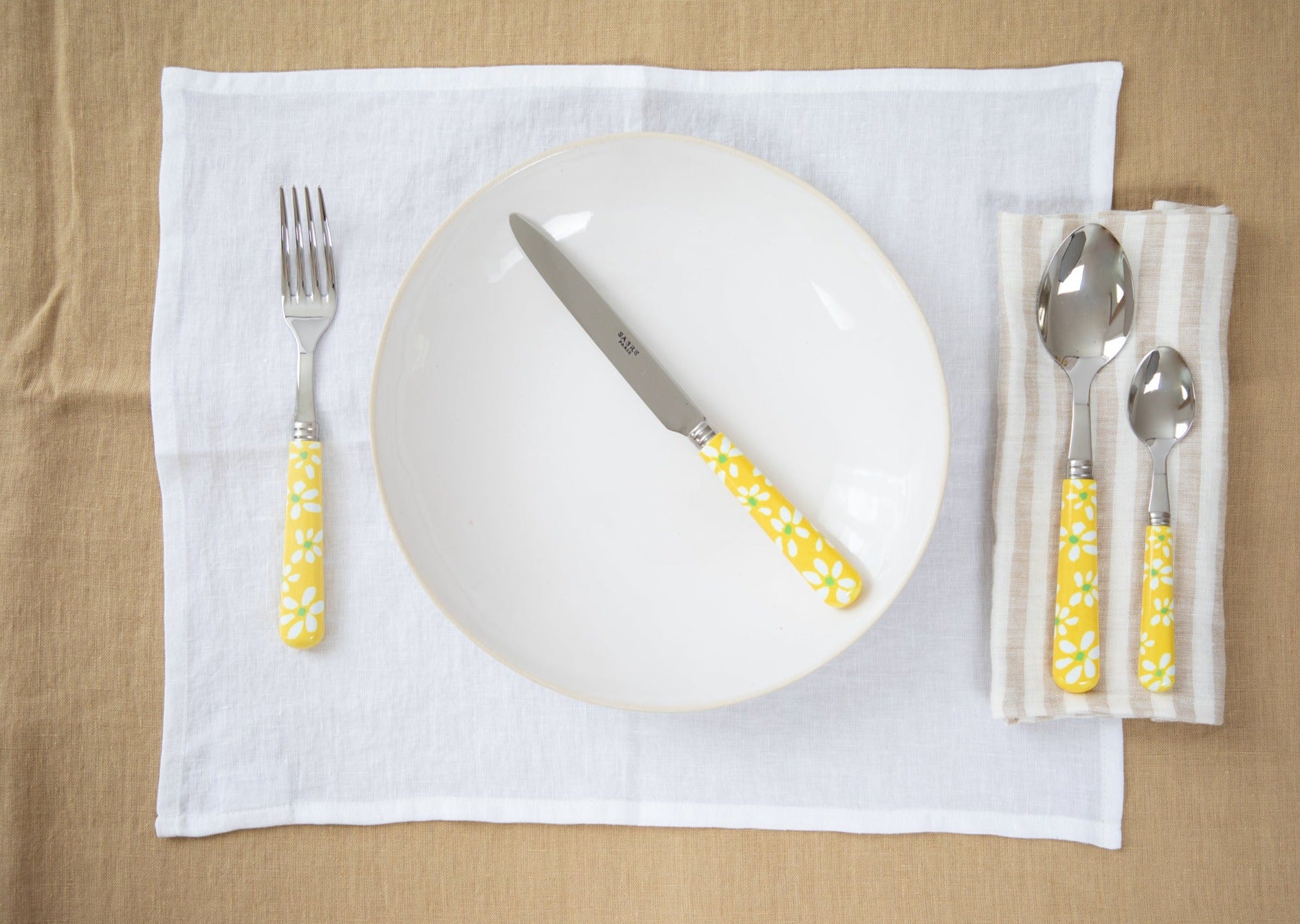 Linen Placemat - White (set of 2)