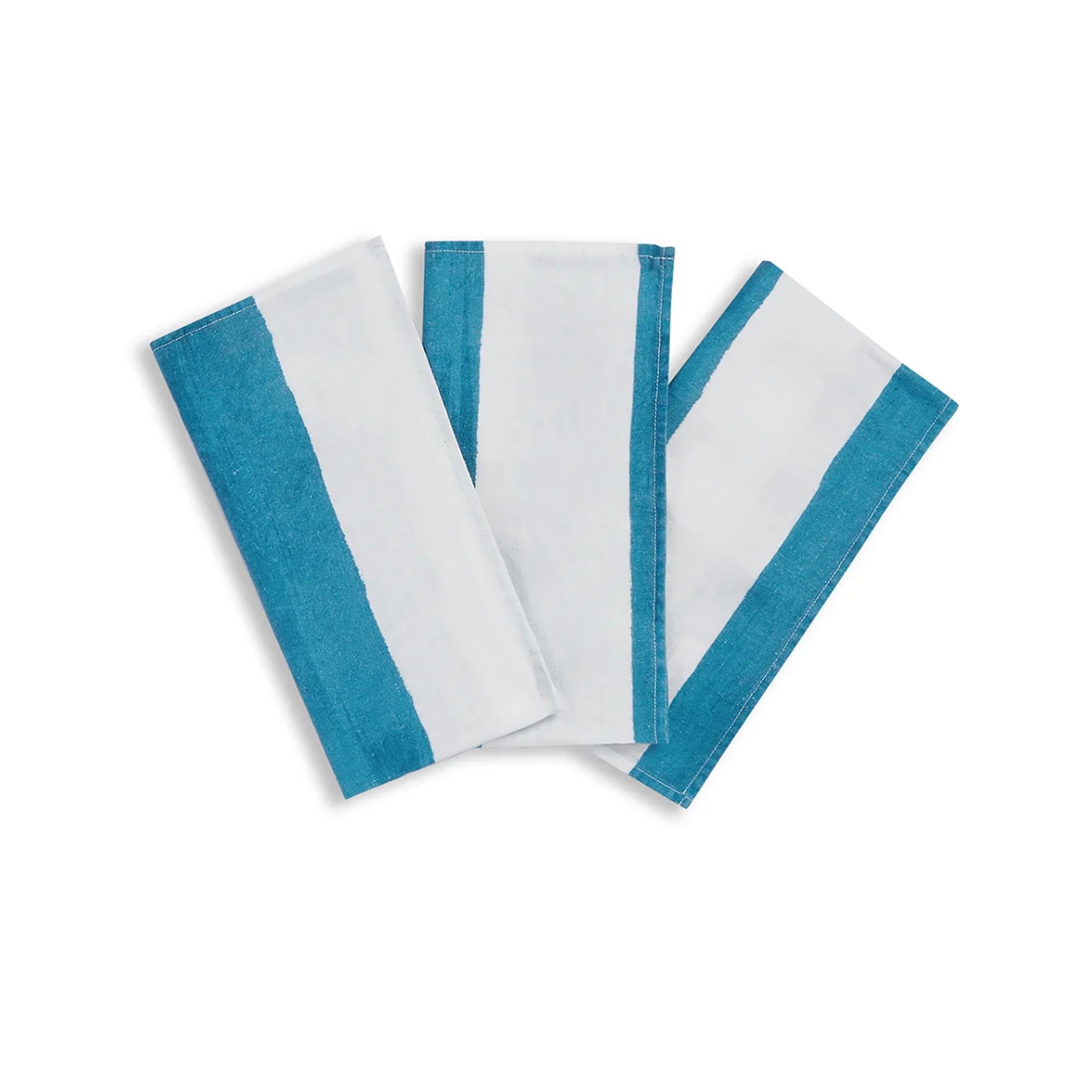Stripe Linen Napkin - Blue & White (set of 4)